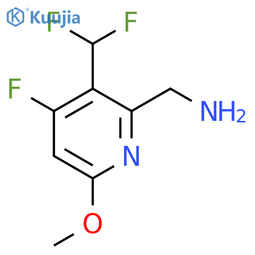 2-(Aminomethyl)-3-(difluoromethyl)-4-fluoro-6-methoxypyridine structure