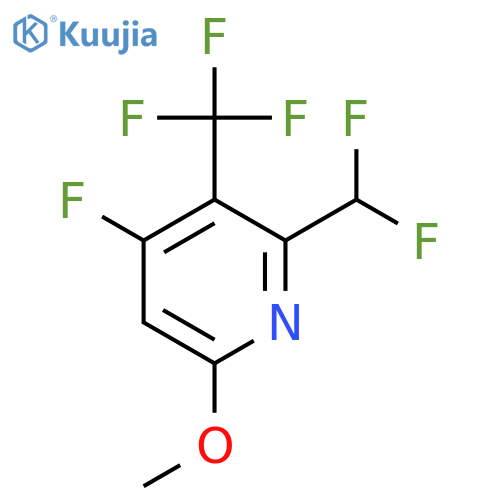 2-(Difluoromethyl)-4-fluoro-6-methoxy-3-(trifluoromethyl)pyridine structure
