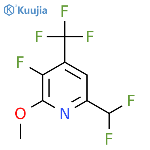 6-(Difluoromethyl)-3-fluoro-2-methoxy-4-(trifluoromethyl)pyridine structure