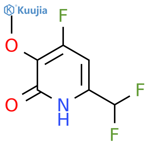 6-(Difluoromethyl)-4-fluoro-2-hydroxy-3-methoxypyridine structure