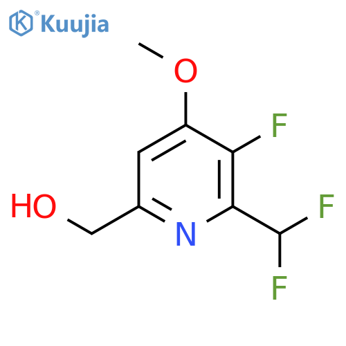 2-(Difluoromethyl)-3-fluoro-4-methoxypyridine-6-methanol structure