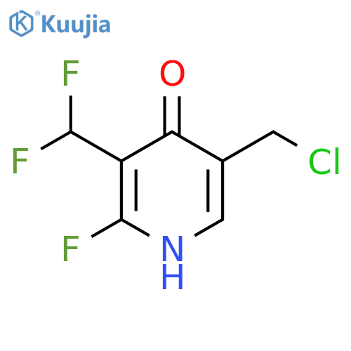 5-(Chloromethyl)-3-(difluoromethyl)-2-fluoro-4-hydroxypyridine structure