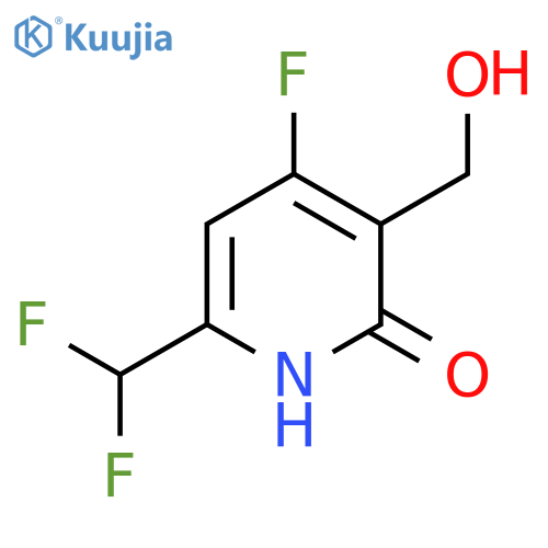6-(Difluoromethyl)-4-fluoro-2-hydroxypyridine-3-methanol structure