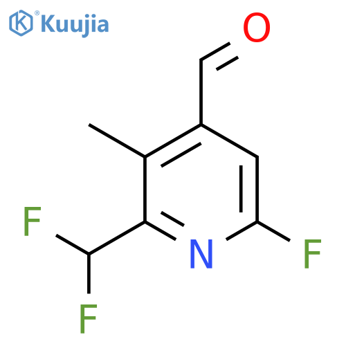 2-(Difluoromethyl)-6-fluoro-3-methylpyridine-4-carboxaldehyde structure