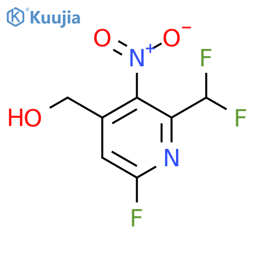 2-(Difluoromethyl)-6-fluoro-3-nitropyridine-4-methanol structure