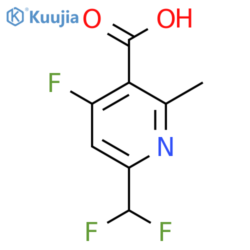 6-(Difluoromethyl)-4-fluoro-2-methylpyridine-3-carboxylic acid structure