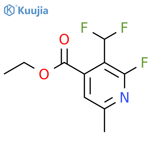 Ethyl 3-(difluoromethyl)-2-fluoro-6-methylpyridine-4-carboxylate structure