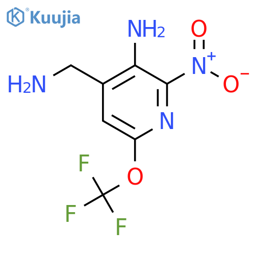 3-Amino-4-(aminomethyl)-2-nitro-6-(trifluoromethoxy)pyridine structure