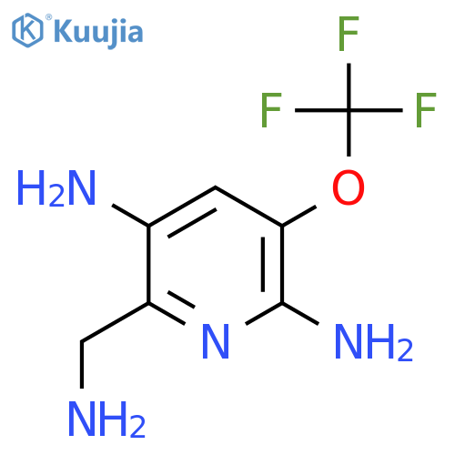 2-(Aminomethyl)-3,6-diamino-5-(trifluoromethoxy)pyridine structure