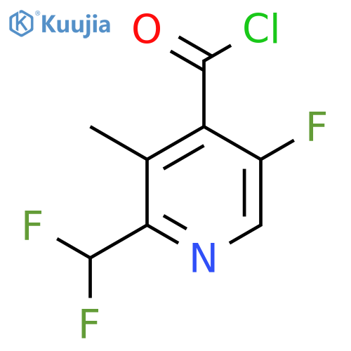 2-(Difluoromethyl)-5-fluoro-3-methylpyridine-4-carbonyl chloride structure