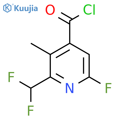 2-(Difluoromethyl)-6-fluoro-3-methylpyridine-4-carbonyl chloride structure