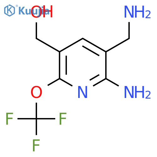 2-Amino-3-(aminomethyl)-6-(trifluoromethoxy)pyridine-5-methanol structure