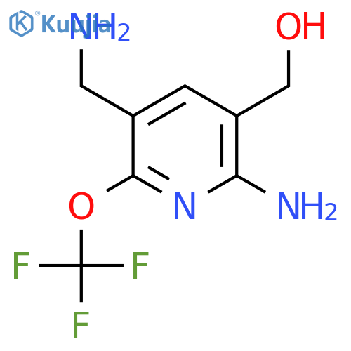 2-Amino-5-(aminomethyl)-6-(trifluoromethoxy)pyridine-3-methanol structure