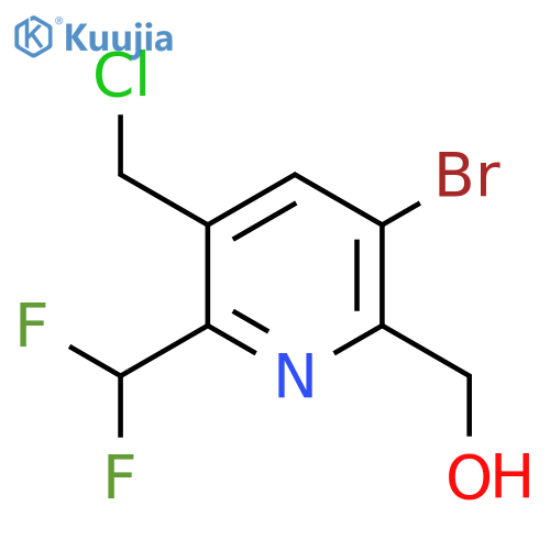 3-Bromo-5-(chloromethyl)-6-(difluoromethyl)pyridine-2-methanol structure