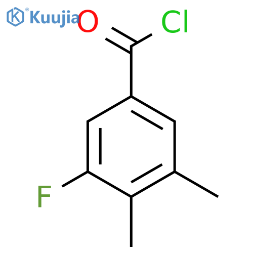 3,4-Dimethyl-5-fluorobenzoyl chloride structure