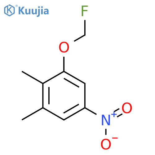 1,2-Dimethyl-3-fluoromethoxy-5-nitrobenzene structure