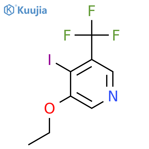3-Ethoxy-4-iodo-5-(trifluoromethyl)pyridine structure