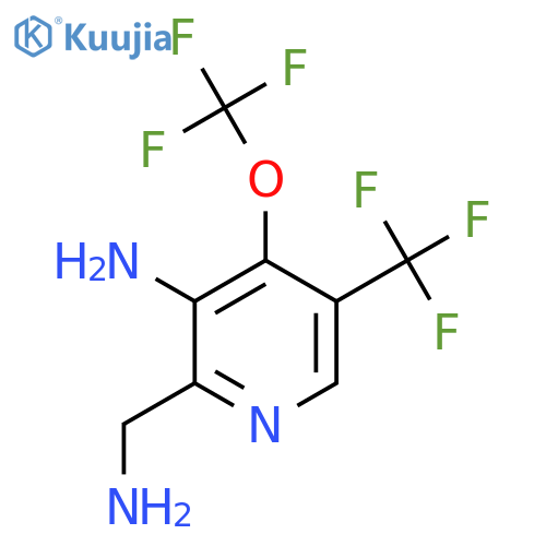 3-Amino-2-(aminomethyl)-4-(trifluoromethoxy)-5-(trifluoromethyl)pyridine structure