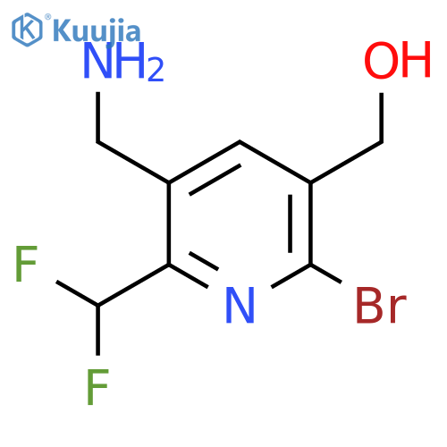 3-(Aminomethyl)-6-bromo-2-(difluoromethyl)pyridine-5-methanol structure