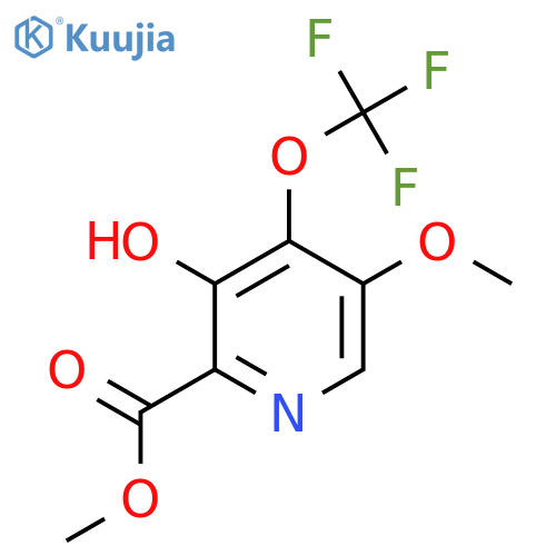 Methyl 3-hydroxy-5-methoxy-4-(trifluoromethoxy)pyridine-2-carboxylate structure