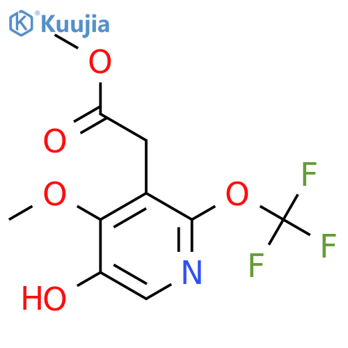 Methyl 5-hydroxy-4-methoxy-2-(trifluoromethoxy)pyridine-3-acetate structure