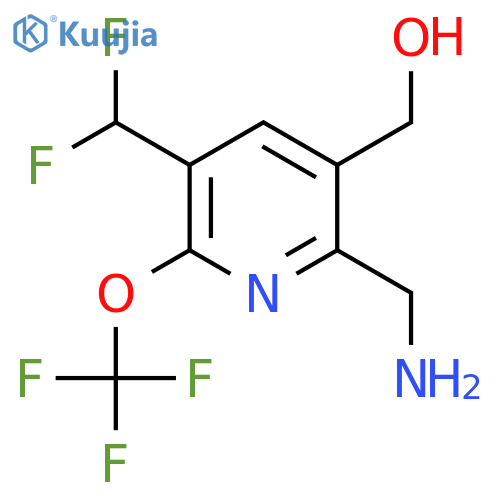 2-(Aminomethyl)-5-(difluoromethyl)-6-(trifluoromethoxy)pyridine-3-methanol structure