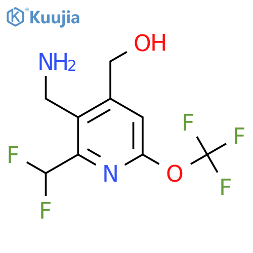 3-(Aminomethyl)-2-(difluoromethyl)-6-(trifluoromethoxy)pyridine-4-methanol structure
