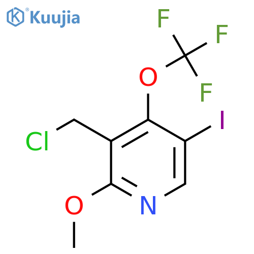 3-(Chloromethyl)-5-iodo-2-methoxy-4-(trifluoromethoxy)pyridine structure