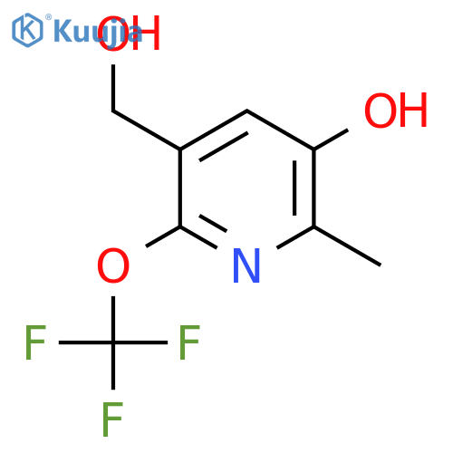 3-Hydroxy-2-methyl-6-(trifluoromethoxy)pyridine-5-methanol structure