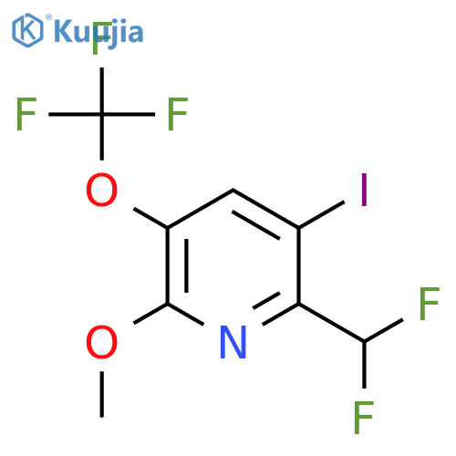 2-(Difluoromethyl)-3-iodo-6-methoxy-5-(trifluoromethoxy)pyridine structure