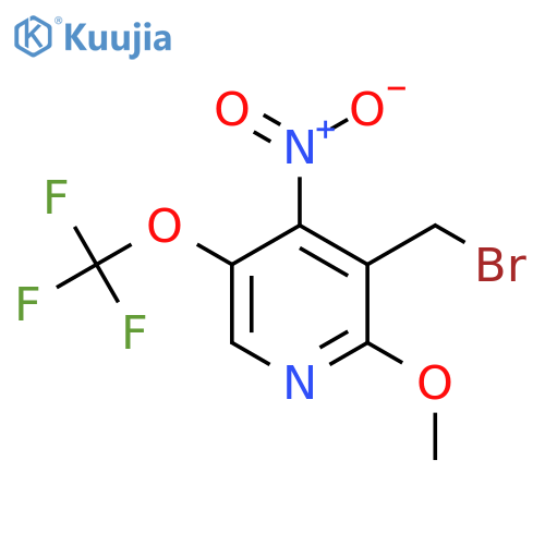 3-(Bromomethyl)-2-methoxy-4-nitro-5-(trifluoromethoxy)pyridine structure