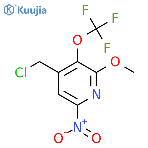 4-(Chloromethyl)-2-methoxy-6-nitro-3-(trifluoromethoxy)pyridine structure