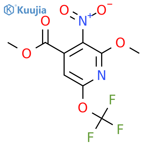 Methyl 2-methoxy-3-nitro-6-(trifluoromethoxy)pyridine-4-carboxylate structure