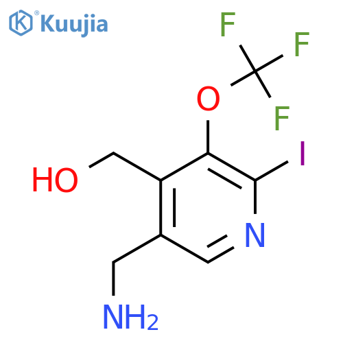 5-(Aminomethyl)-2-iodo-3-(trifluoromethoxy)pyridine-4-methanol structure