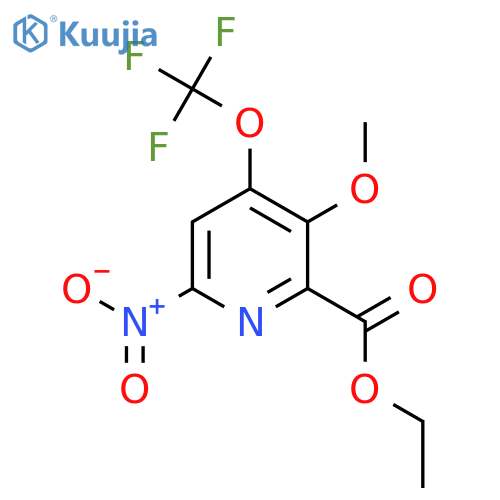 Ethyl 3-methoxy-6-nitro-4-(trifluoromethoxy)pyridine-2-carboxylate structure
