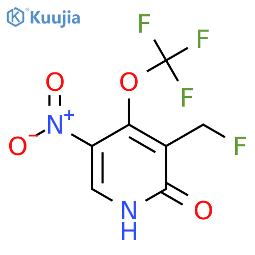 3-(Fluoromethyl)-2-hydroxy-5-nitro-4-(trifluoromethoxy)pyridine structure