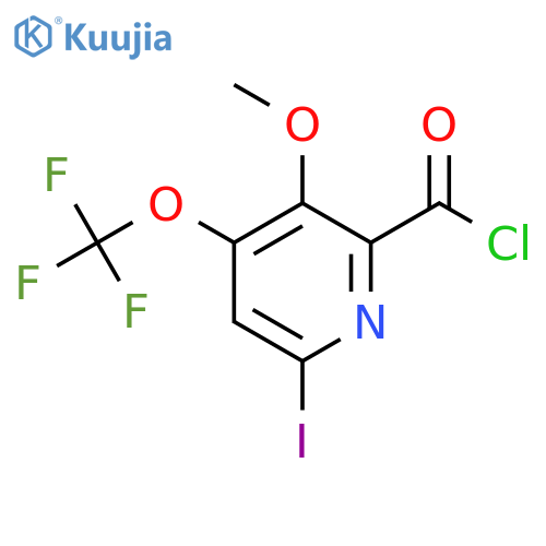 6-Iodo-3-methoxy-4-(trifluoromethoxy)pyridine-2-carbonyl chloride structure