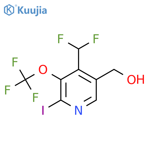 4-(Difluoromethyl)-2-iodo-3-(trifluoromethoxy)pyridine-5-methanol structure