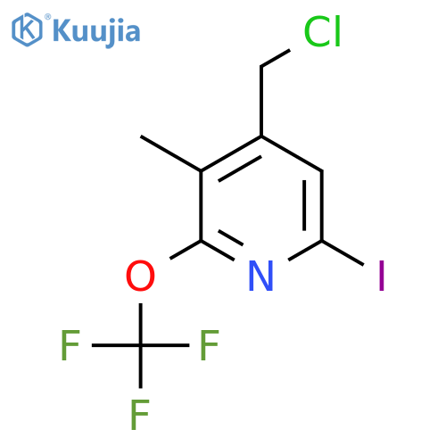 4-(Chloromethyl)-6-iodo-3-methyl-2-(trifluoromethoxy)pyridine structure