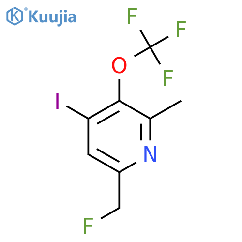 6-(Fluoromethyl)-4-iodo-2-methyl-3-(trifluoromethoxy)pyridine structure