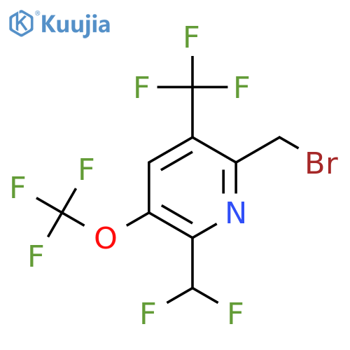 2-(Bromomethyl)-6-(difluoromethyl)-5-(trifluoromethoxy)-3-(trifluoromethyl)pyridine structure