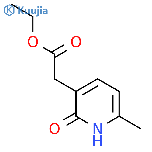 Ethyl 2-hydroxy-6-methylpyridine-3-acetate structure