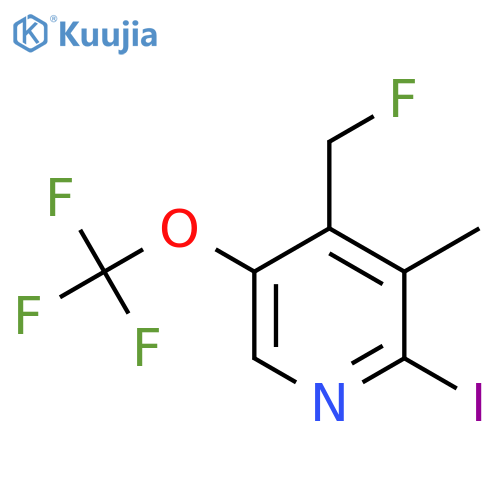 4-(Fluoromethyl)-2-iodo-3-methyl-5-(trifluoromethoxy)pyridine structure