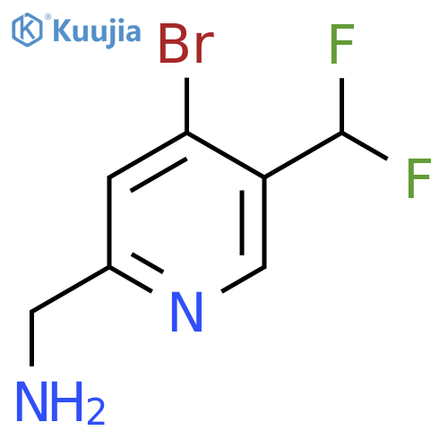 2-(Aminomethyl)-4-bromo-5-(difluoromethyl)pyridine structure