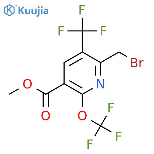 Methyl 2-(bromomethyl)-6-(trifluoromethoxy)-3-(trifluoromethyl)pyridine-5-carboxylate structure