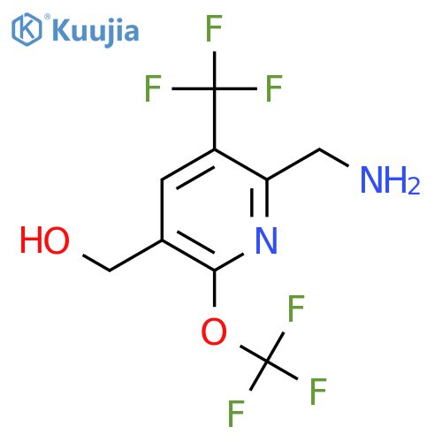2-(Aminomethyl)-6-(trifluoromethoxy)-3-(trifluoromethyl)pyridine-5-methanol structure