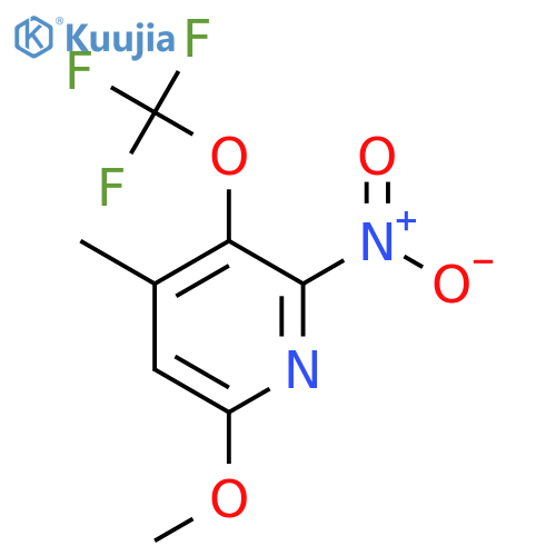 6-Methoxy-4-methyl-2-nitro-3-(trifluoromethoxy)pyridine structure