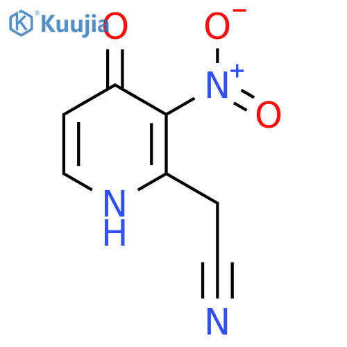 4-Hydroxy-3-nitropyridine-2-acetonitrile structure