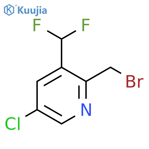2-(Bromomethyl)-5-chloro-3-(difluoromethyl)pyridine structure