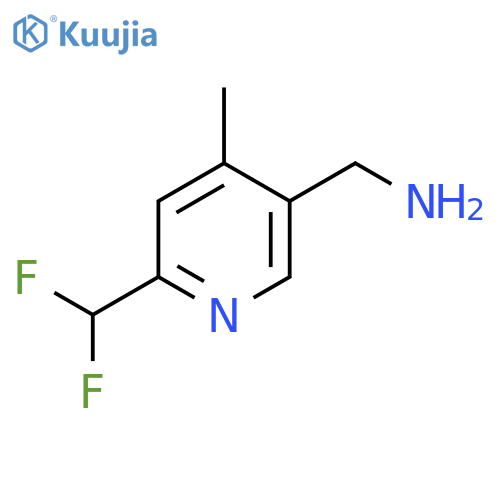 5-(Aminomethyl)-2-(difluoromethyl)-4-methylpyridine structure